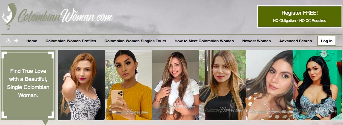 ColombianWoman main page